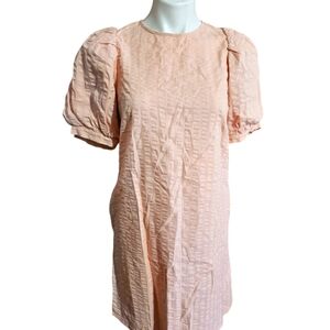 A New Day Puff Sleeve  Dress Light Pink Size S
